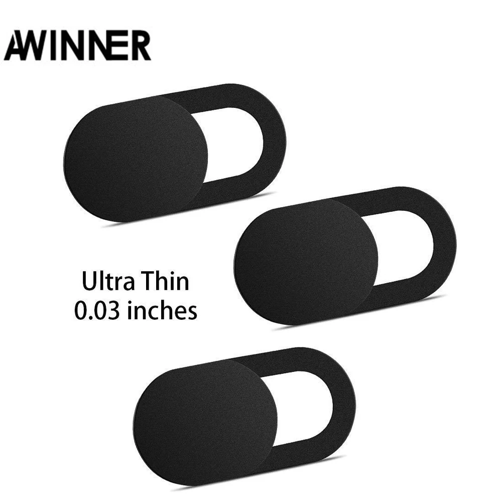 

AWINNER WebCam Cover Shutter Magnet Slider Plastic Universal Camera Cover For Web Laptop iPad PC Macbook Tablet Privacy