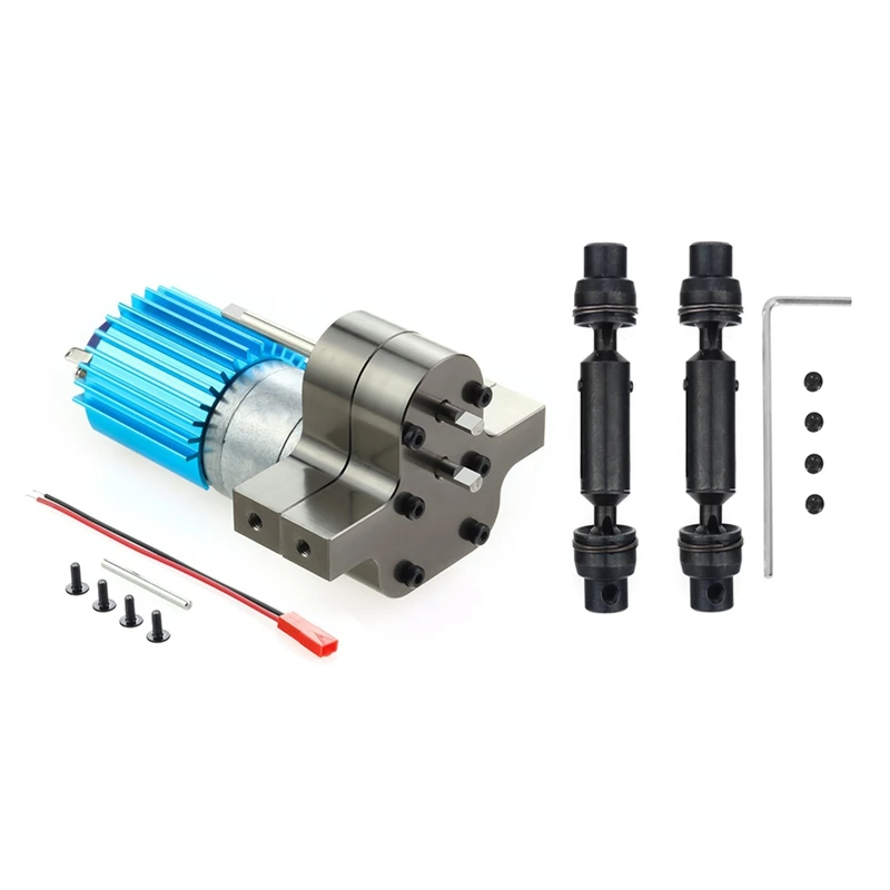 Metal 370 Motor Gearbox Gear Box with Drive Shaft for WPL C14 C24 B24 B36 MN D90 MN99S RC Car Upgrade Accessories | Игрушки и хобби