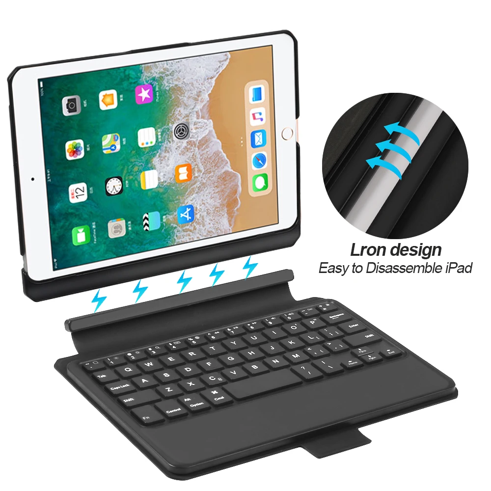 Для Ipad Mini 4 Mini 5 Съемная американская Bluetooth клавиатура Магнитный адсорбционный кронштейн чехол для планшета с клавиатурой(американская