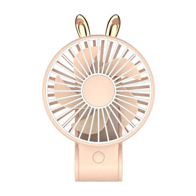 

270 270 Degree Adjustable Cute Rabbit Bear Mini USB Foldable Handheld Fan Easy to Carry Small Fan with Hanging Rope Summer