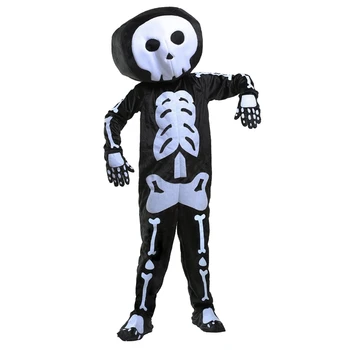 

Halloween Party Costume With Soft Bigger Stuffed Headpiece Scary And Lovely Boys Plush Skeleton Less Like Grim Reaper Rocking