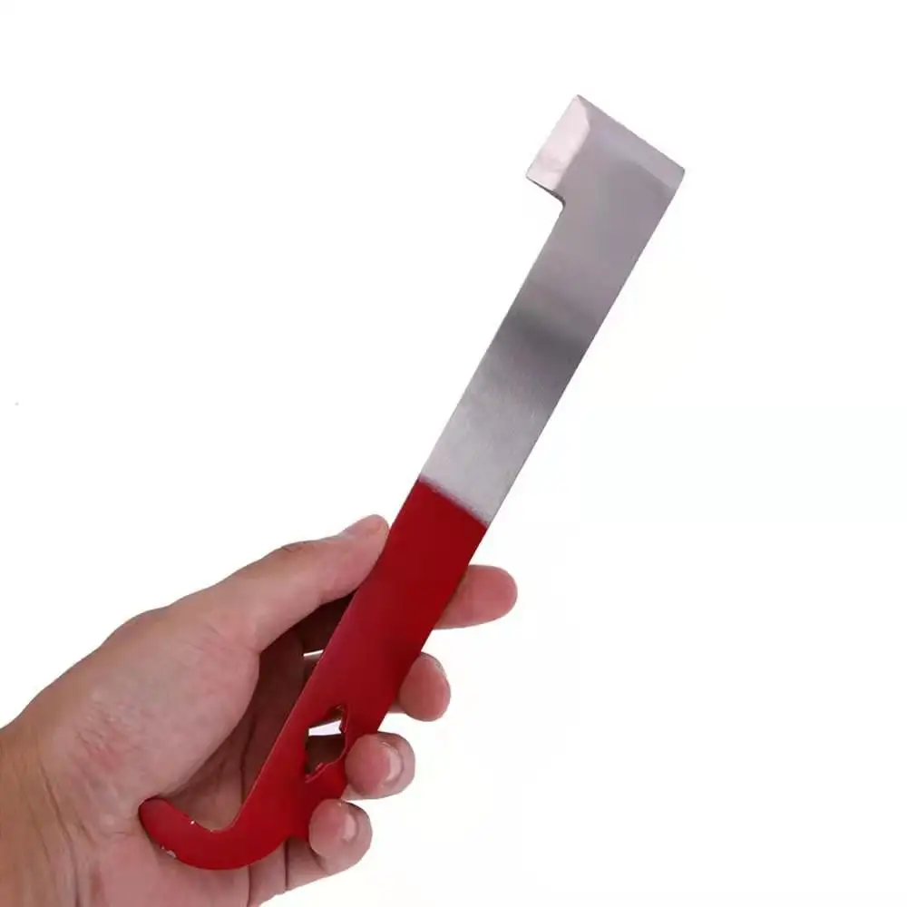 Stainless Bee Hive Tool Frame Lifter J Shape Hook 27cm Cut Honey Knife Beehive Scraper Beekeeping Tools Beekeeper Supplies