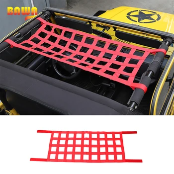 

BAWA Car Multifunction Roof Hammock Storage Net Sunshafe for Jeep Wrangler TJ JK JL1997-2019