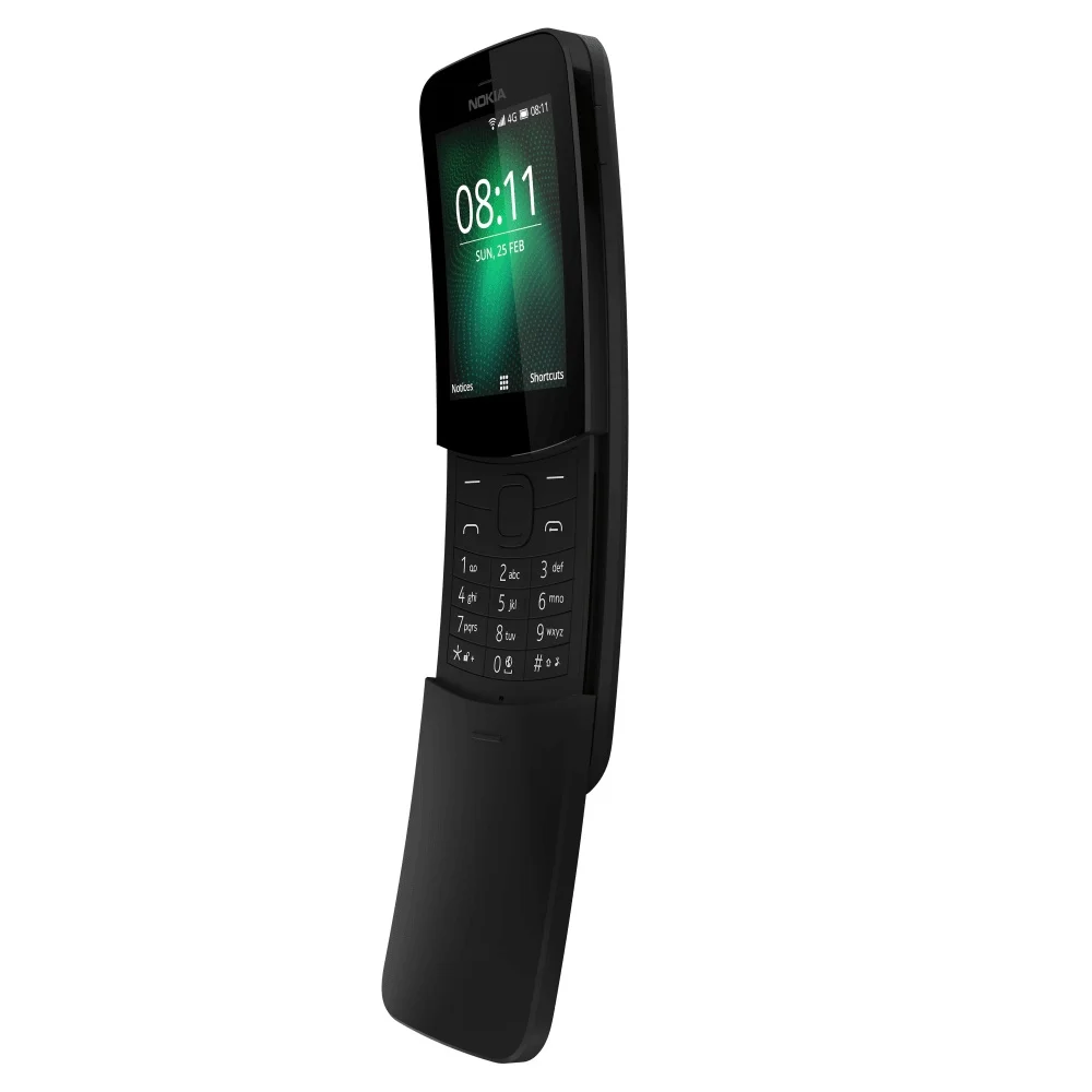 Телефон сотовый Nokia 8110 DS TA-1048 Black 2.4'' 320x240 1.1GHz 2 Core 512MB RAM 4GB 2Mpix Sim 2G 3G LTE BT Wi-Fi |