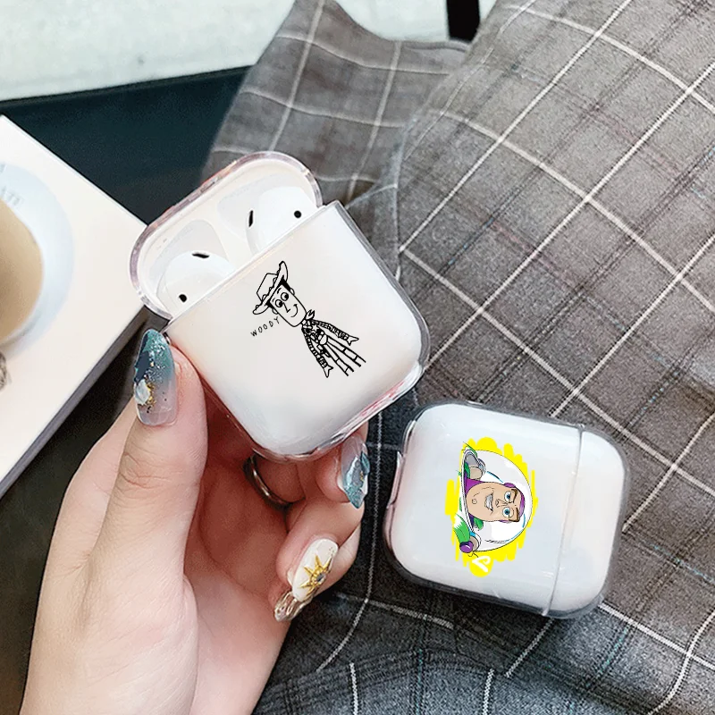 

Case For AirPods 2 1 Case Cover Coque Wireless Bluetooth Headphones Transparent Silicone Soft Cover On Air Pods Apple Funda Capa