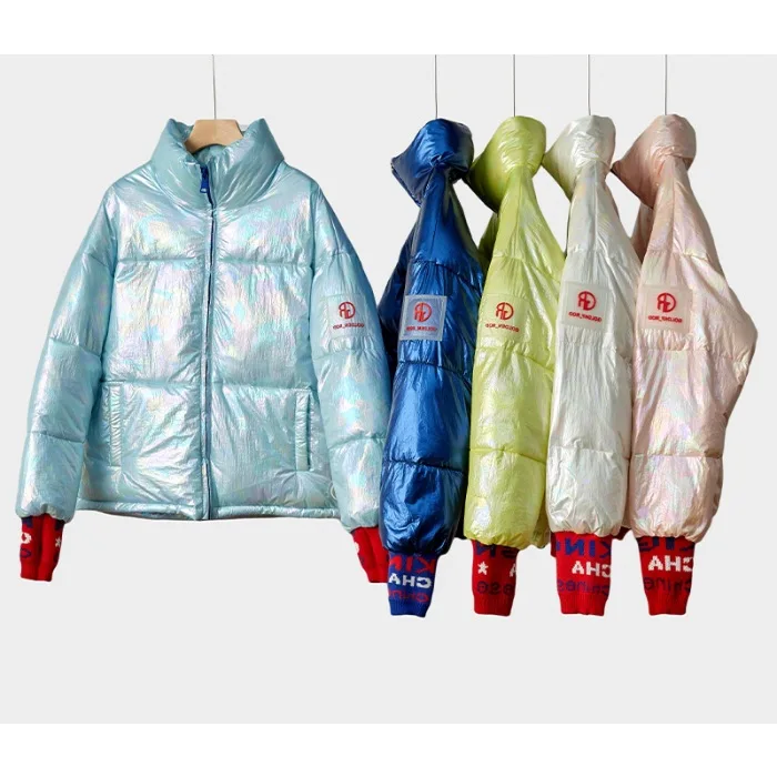 

Photo Shoot Colorful 2019 New Style down Jacket Women's Korean-style Autumn And Winter Students down Coat Loose-Fit Online Celeb