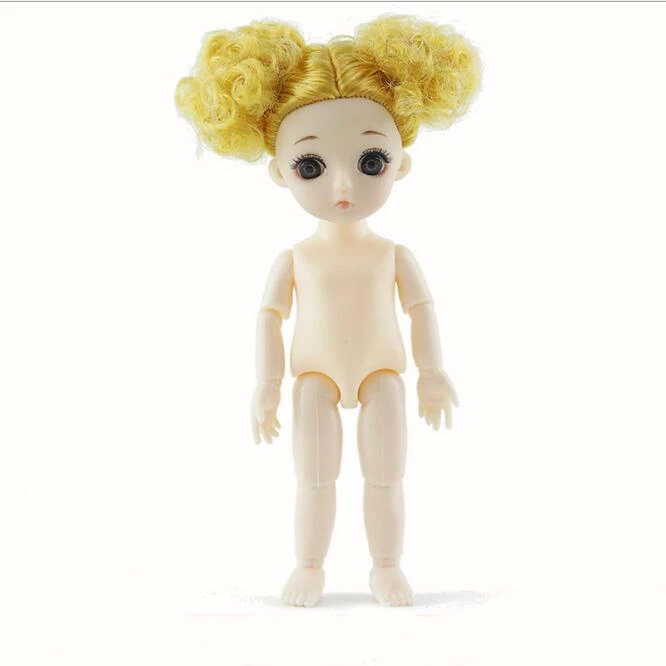 16 см BJD Модная Кукла 3D реальный глаз голый ребенок изменение макияж Кукла тело для девочек подарок на день рождения Рождество подарок на день рождения - Цвет: 8