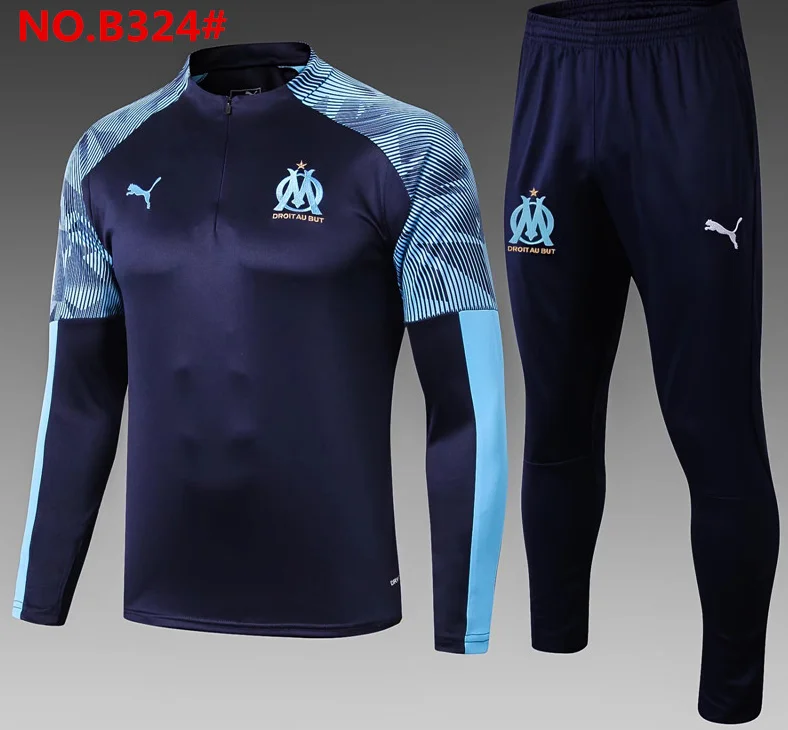 training Jacket coat Marseille Soccer jersey 19/20 Marseille Maillot PAYET THAUVIN AC PSG Jacket kit football jersey