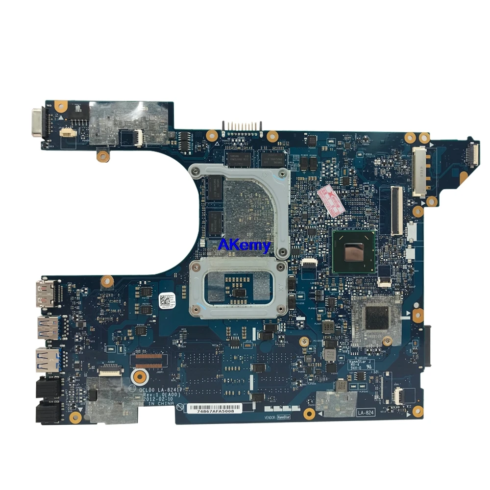 LA-8241P материнская плата CN-06D5DG 06D5DG 6D5DG для dell Inspiron 15R 5520 7520 материнская плата для ноутбука HD 7730 M/2 GB dell 5520 Бесплатный процессор