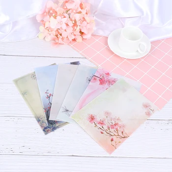 

2pcs Romantic Envelope Sulfuric Acid Paper Message Card Letter Stationary Storage Paper Gift