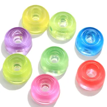 

20/100pcs Clear Jelly Donut Candy Cabochon 20mm Transparent Ring Doughnut Chocolates Gifts Girl Hair Bow Center Decor Crafts DIY