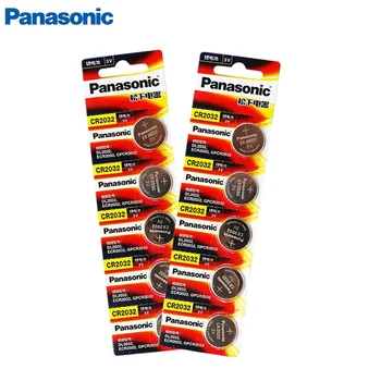 

Panasonic Original cr 2032 Button Cell Batteries 3V Coin Lithium Battery For Watch Remote Control Calculator cr2032