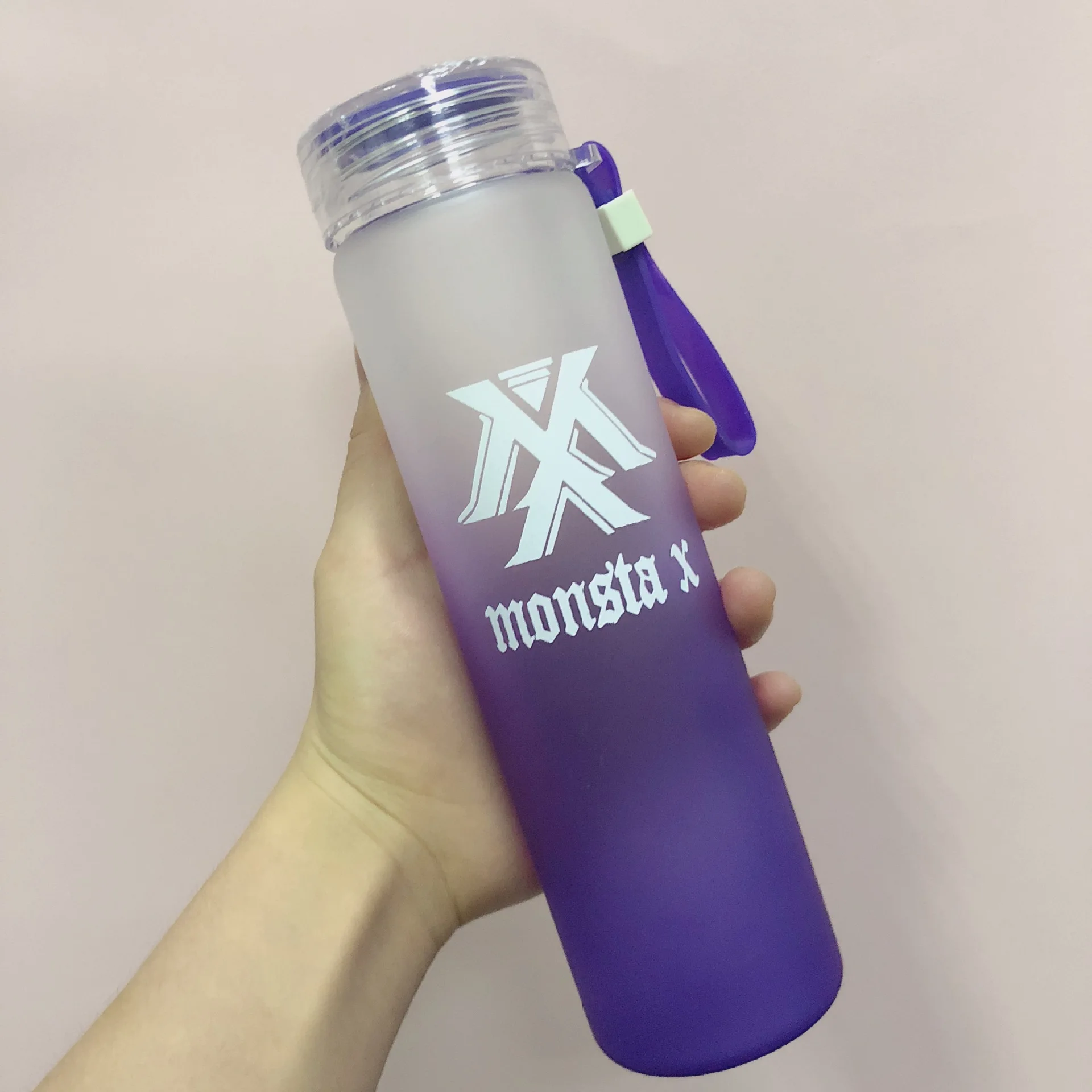 Новое поступление monsta x летняя градиентная матовая свежесть лимон чашка новая kpop Корейская стеклянная бутылка дорожные бутылки