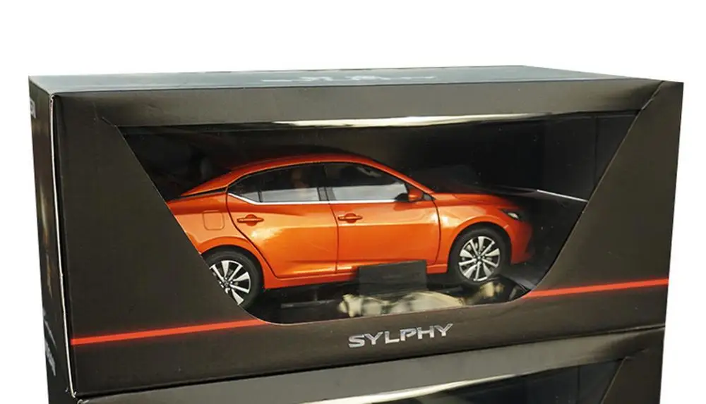 1/18 масштаб Nissan SYLPHY оранжевый литой автомобиль модель коллекция подарок