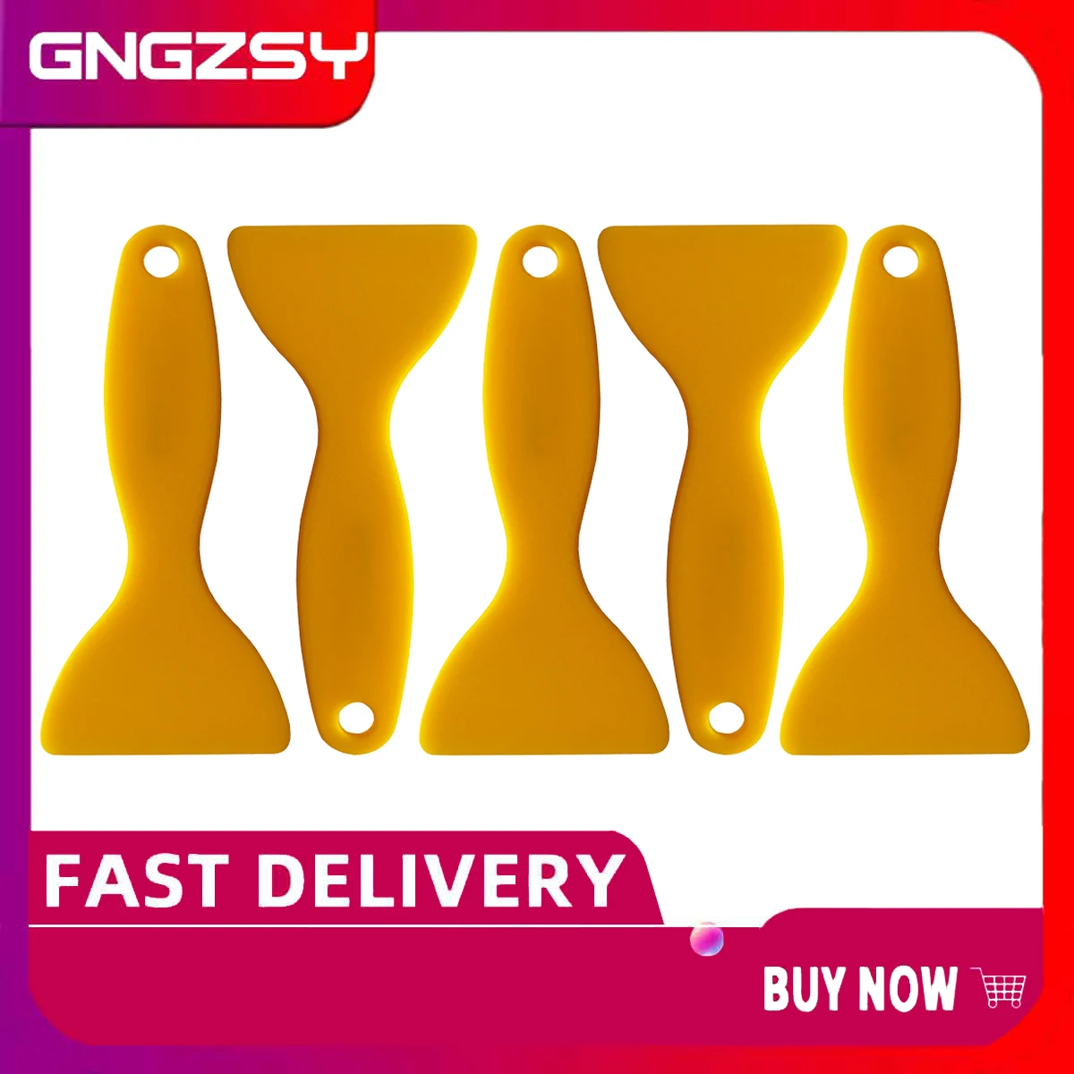 Yellow Triangle Car Squeegee Vinyl Film Sticker Wrapping Tool Window