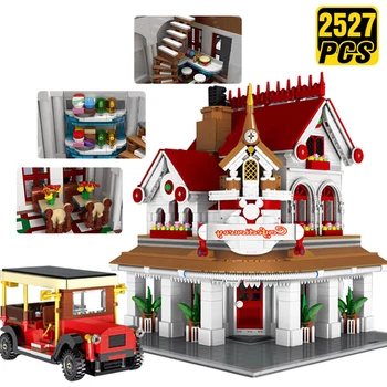 

Creator Expert Technic Architecture Building Blocks Corner Themed Restaurant City Bricks Christmas Gift for Husband