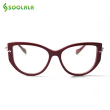SOOLALA Рецептурные очки для близоруких женщин Оптические очки компьютерная оправа диоптрий-1,0-1,5-2,0-2,5-3,0-4,0-5,0-6,0