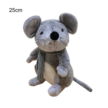 

Lovely Fat Grey Rat Pillow Stuffed Animal Plush Toys For Girls Children Boys Toys Cute Mouse Doll Birthday for Kids Kawaii Gift