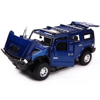 

1:24 scale static alloy car model Hummer H2 simulation off-road car model furniture display or collection