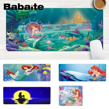 

Babaite Funny Mermaid Princess Anti-Slip Durable Silicone Computermats Large Lockedge Mouse pad PC Computer mat