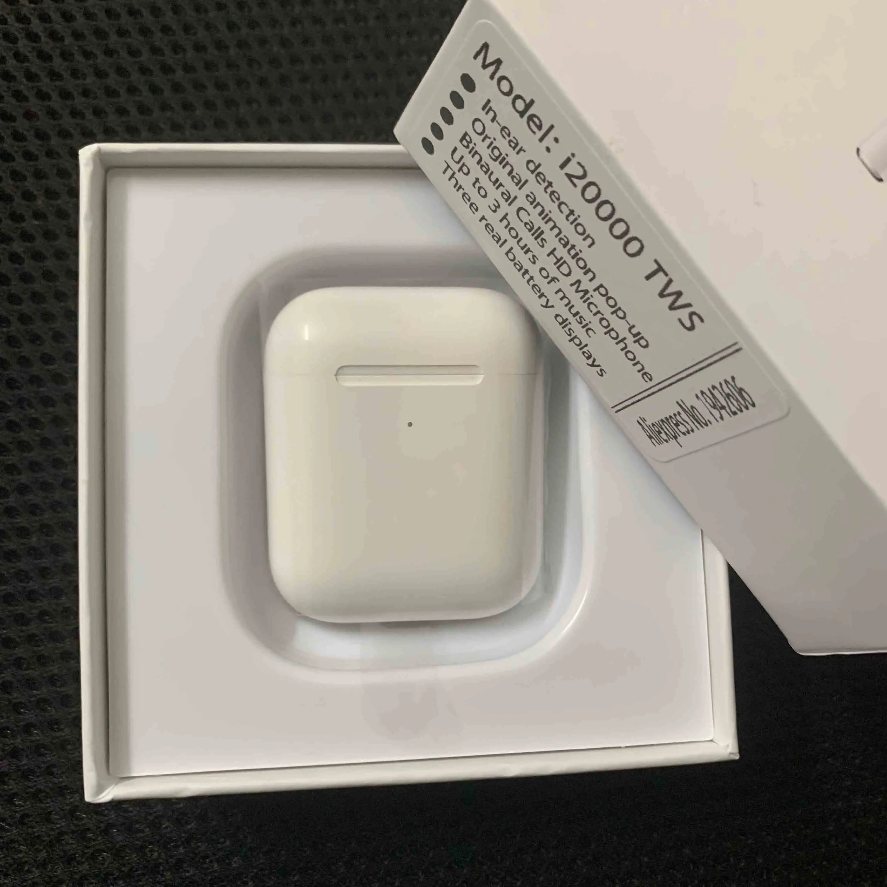 TWS-white Новинка, i20000, TWS,, всплывающие, Bluetooth 5,0, наушники, гарнитура, Qi, настоящие, беспроводные, 6D, наушники, вкладыши PK, i12, i30, i10000, i2000, i9000, TWS - Цвет: TWS-white