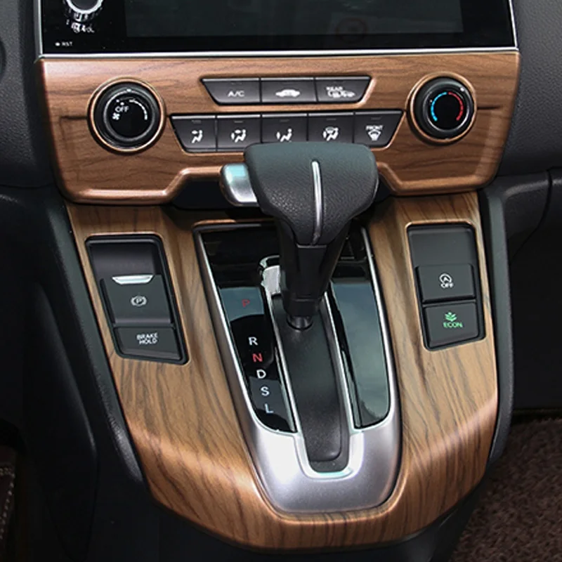 Персиковое дерево зерна автомобиля управление Кондиционер панель отделка для Honda CRV CR-V стайлинга автомобилей