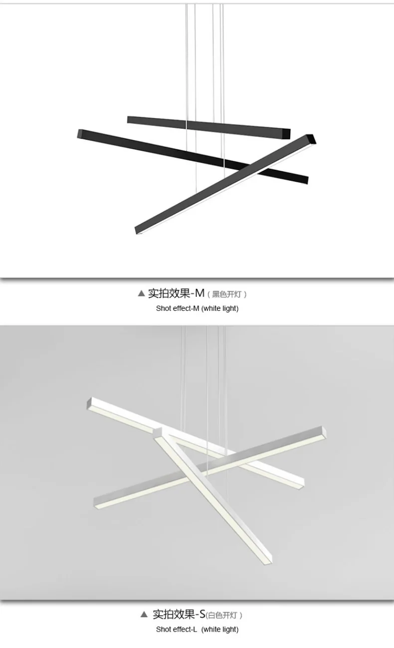 Современная DIY 3 прямых алюминиевых светильника для столовой, светодиодная Люстра для гостиной, светодиодная подвесная люстра, светильники
