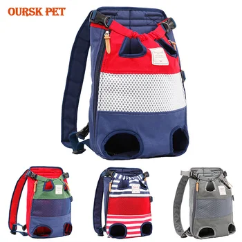 

Pet outdoor backpack teddy puppy dog cat bag travel chest front and back backpack Pet Carrying