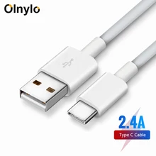 Olnylo usb type-C кабель для samsung S9 S8 Быстрая зарядка type-C кабель для зарядки мобильного телефона USB C для huawei P20 mate Xiaomi