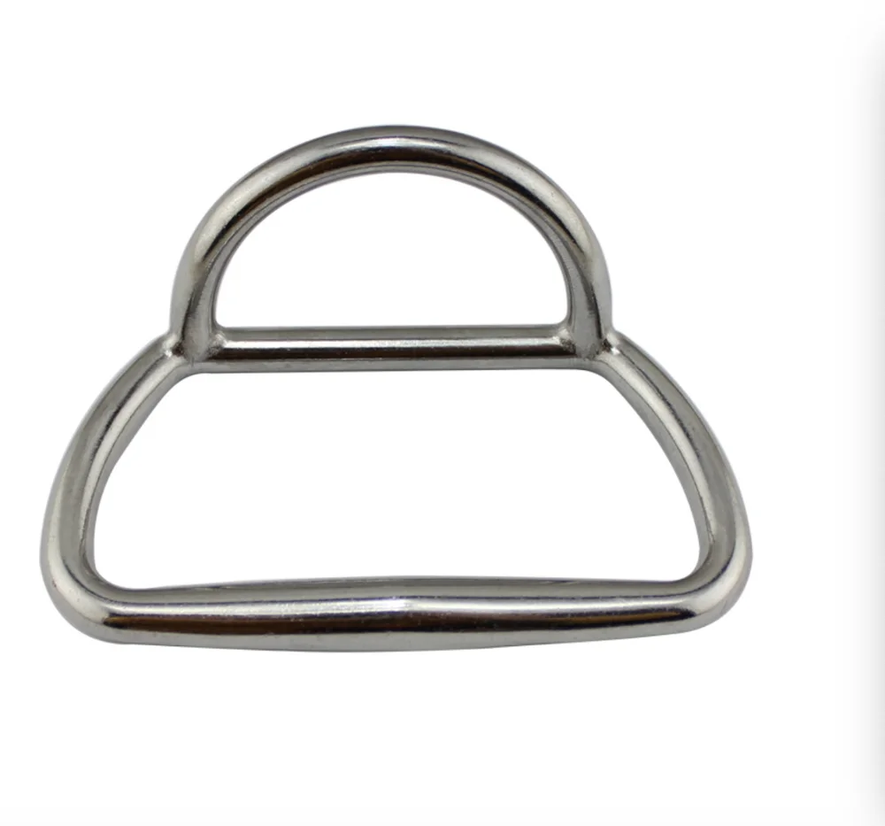 ISURE MARINE 316 stainless steel D ring Rubber Boat Traction Ring Horse Hoof Ring Rubber Boat Fixed Handle Stirrup Ring