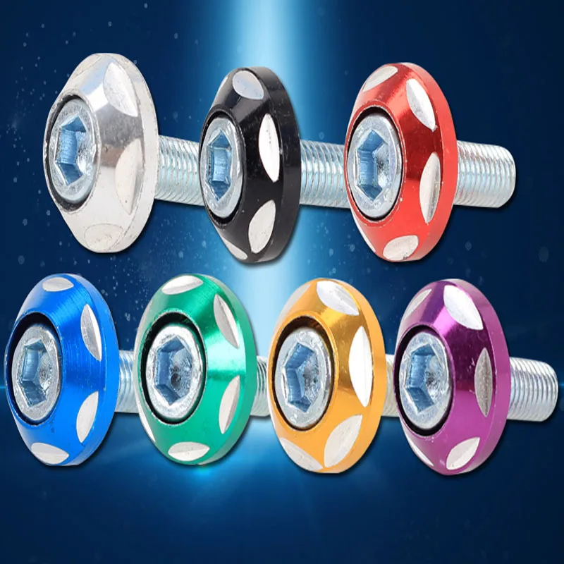 

10Pcs Univeral Aluminium Alloy 6mm License Plate Screw Bolt Screw Nut Motorcycles Car ATV Bike CBR250 CBR400 NSR VFR ZZR ZXR