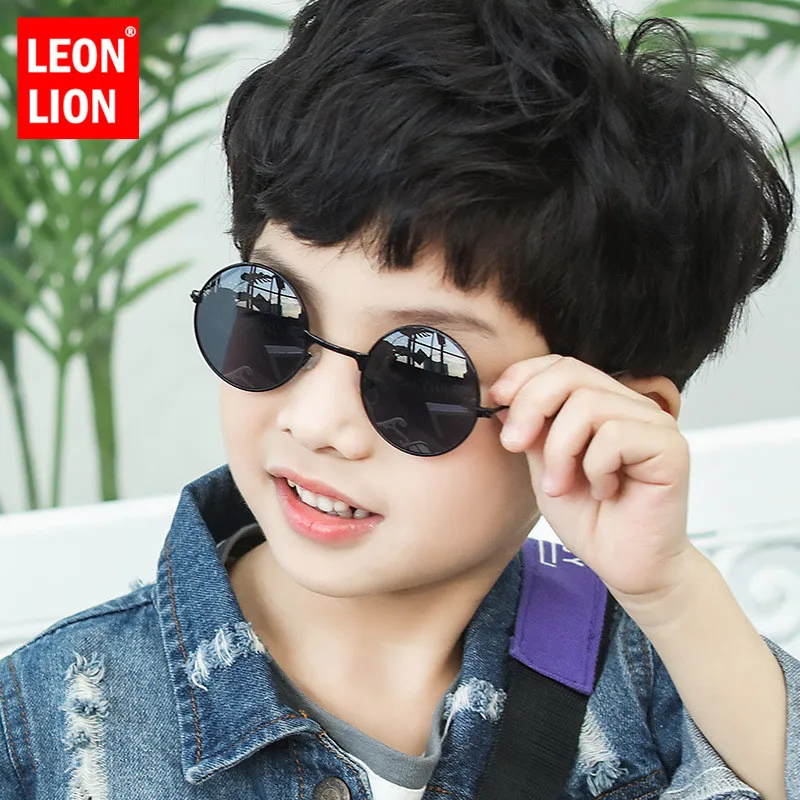 LeonLion2023RoundSunglassesChildrenLuxuryBrandSunglasses