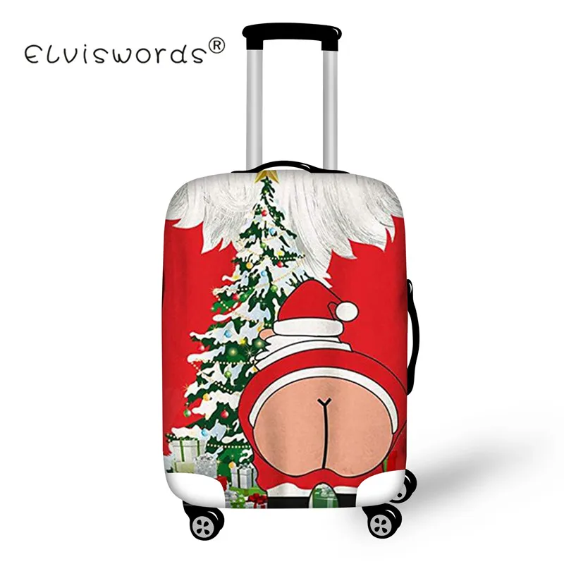 ELVISWORDS 3D с рождественским узором, защитный чехол для багажа, эластичный чехол для 18-32 дюймов, защитный чехол, Уродливый Рождественский - Цвет: 15