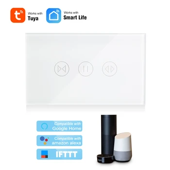 

Tuya Smart WiFi Curtain Switch for Electric Motorized Curtain Blind Roller Shutter Door Motor Touch Switch For Alexa Google Home