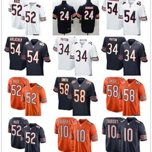 Chicago Khalil Mack Walter Payton Mitchell Trubisky Roquan Smith ing Howard Brian Urlacher игровая цветная спортивная одежда
