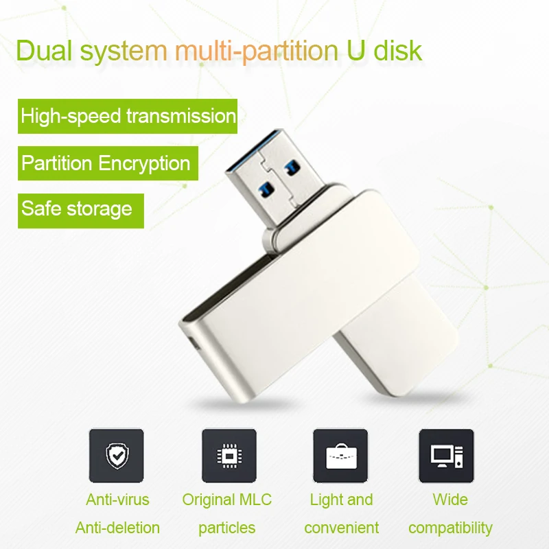  USB Flash dirve USB3.0 Pen drive SSD Solid state MLC 64GB-512 GB USB Stick Windows10 system Pen Dri