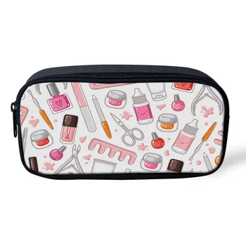 

Cosmetic Bag Scissors Comb Pliers Tweezers Cosmetic Tool Bottle Makeup Travel Bag Zipper Pencil Case Office Student Stationery