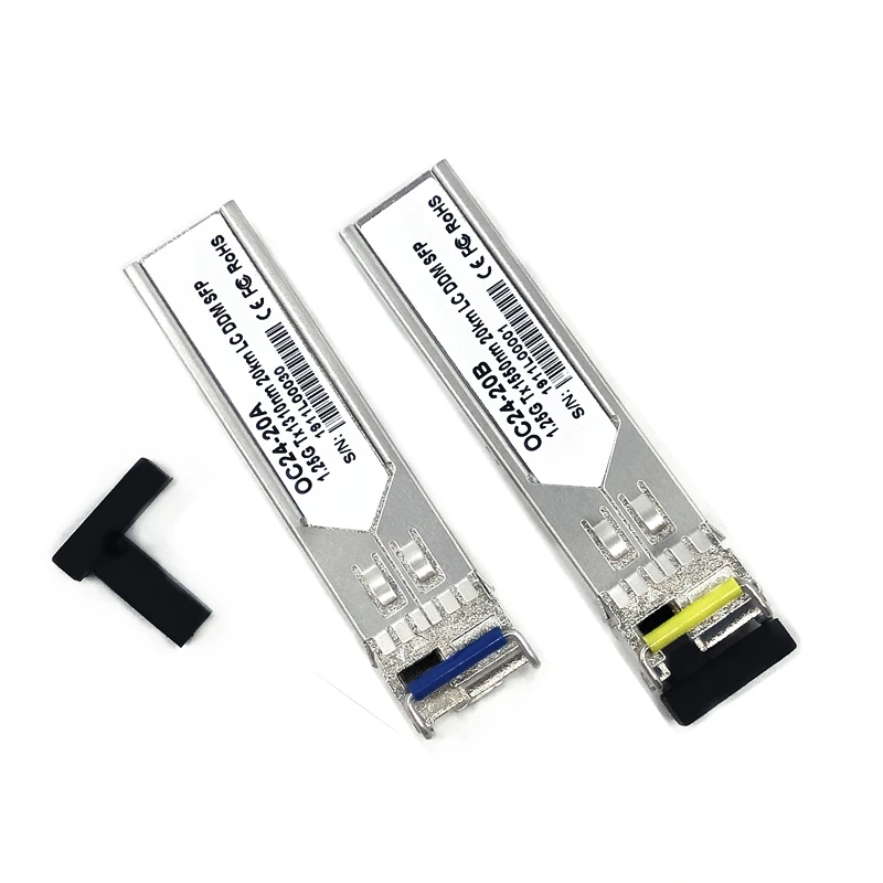 LC SFP волоконно-оптический модуль 1,25G LC 20 км Совместимость 1310/1550nm одиночный волоконный SFP оптический модульный приемопередатчик для ONU OLT