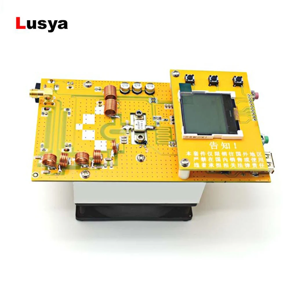 12V Digital LED Portable Radio FM Station Aluminum 30W PLL Stereo FM Transmitter radio 76M-108MHz with heatsink fan D4-005