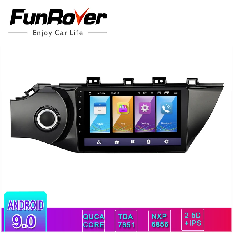 

Funrover IPS+2.5D android 9.0 car dvd radio multimedia player for Kia RIO 4 K2 2017 2018 radio gps navigation system navi stereo