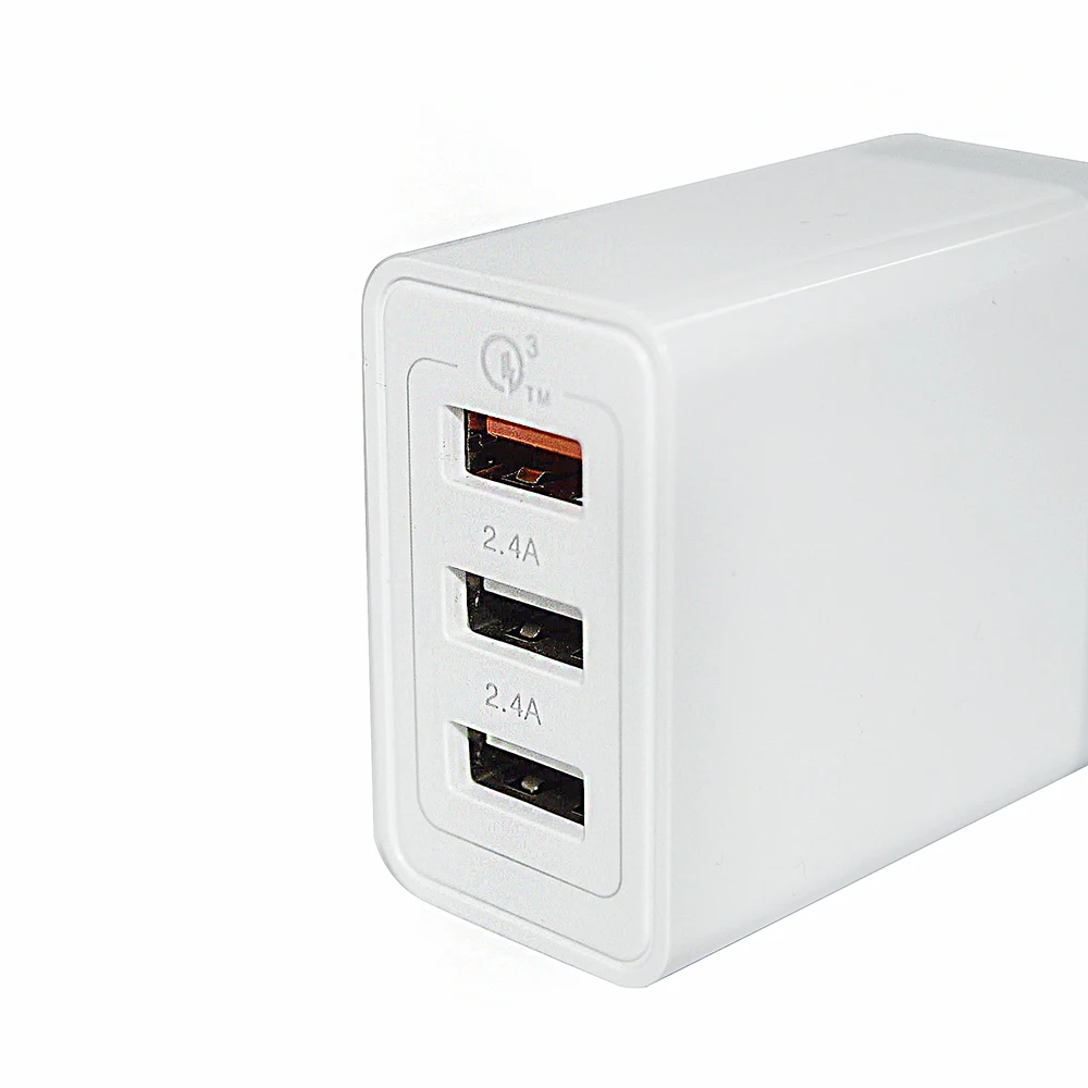 QC 3,0 Быстрая Зарядка адаптер 3 порта USB домашнее настенное зарядное устройство 30 Вт/штепсельная вилка европейского стандарта
