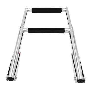 

Boat Accessories 2 Step Telescopic Ladder Stainless Steel Marine Telescopic Ladder Fit for swimming pool Outboard Swim platform