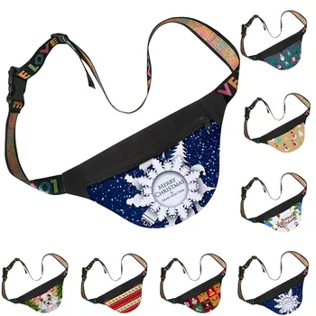 

2019 Christmas Casual Print Waist Belt Bag Women‘s Leisure Fashion Sport Messenger Chest Bag Heuptas Waist Packs Sac Banane #C10