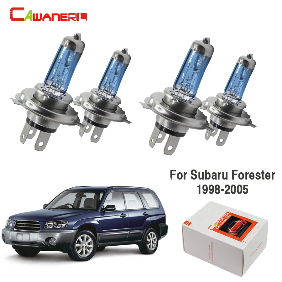 Cawanerl для Subaru Forester Wagon 1998-2005 H4 100 Вт галогенная лампа 4300K 12V теплый белый