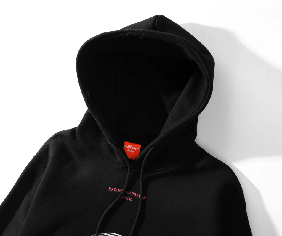 OSCN7 High Street God Print Толстовки мужские Зимние флисовые Харадзюку Большие размеры толстовка с капюшоном Мужская s Женская толстовка SHW-214