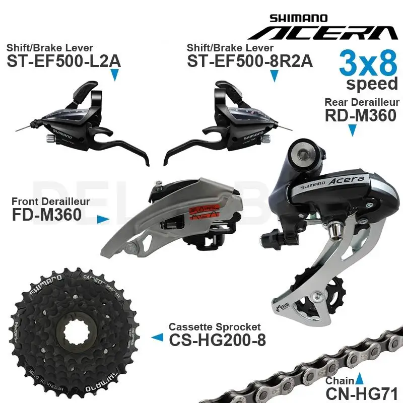 SHIMANO オシア　3号500m Shimano FH-TC500 Freehub Body (Black) (Shimano HG) (8-11