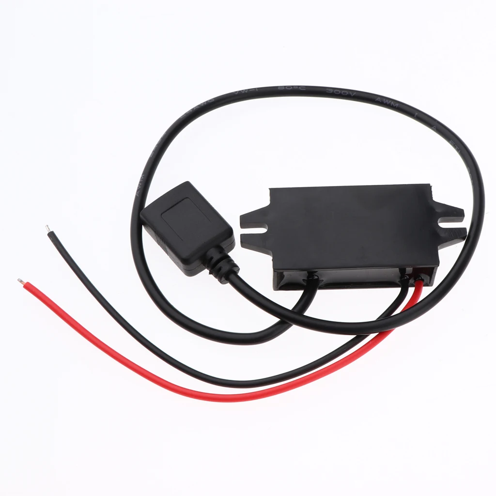 DC-DC Voltage Converter Regulator Power Step-Down Module From DC 8-60V to DC 5V 3A 15W Power Buck Transformer (USB Connector)