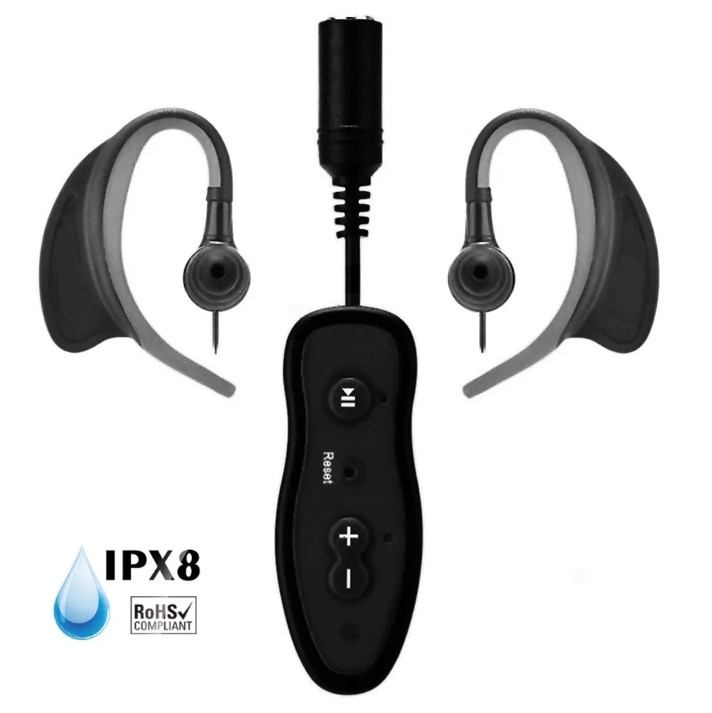 CARPRIE 8G-B IPX8 водонепроницаемый M-P3 музыкальный плеер Wwim наушник для дайвинга наушники с зажимом MP3 водонепроницаемый музыкальный Displayers-L828