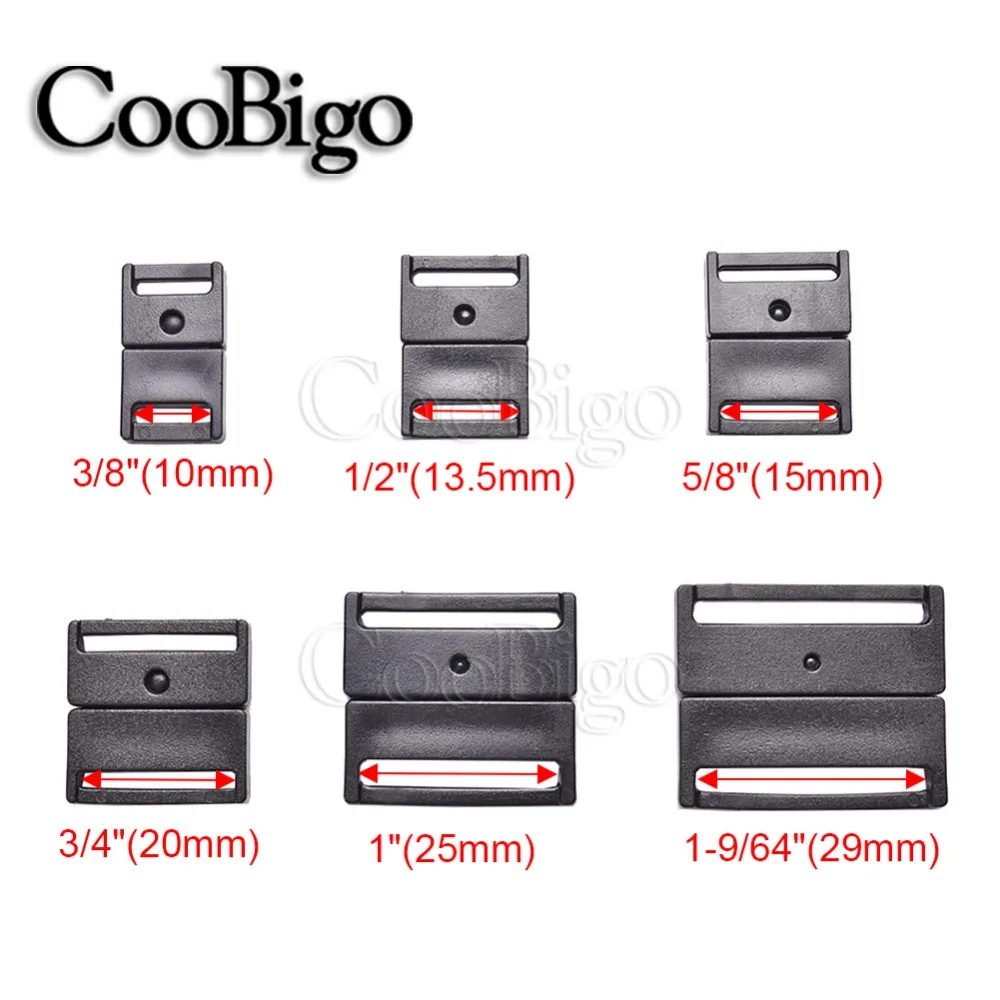 Description Picture 3 of item20pcs Easy Breakaway Safty Buckle Neck Strap Lanyard ID Card Name Tag Holder Badge Clip Cat Collar Sewing Webbing 10mm~29mm