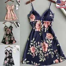 Женское сексуальное нижнее белье с принтом, атласное шелковое нижнее белье с пуш-ап, кружевное ночное белье, пижамы для женщин, черный, розовый, винтажная сексуальная ночная рубашка